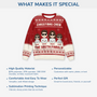 6488WUS5 personalised christmas crew ugly christmas sweaters for family 6488W