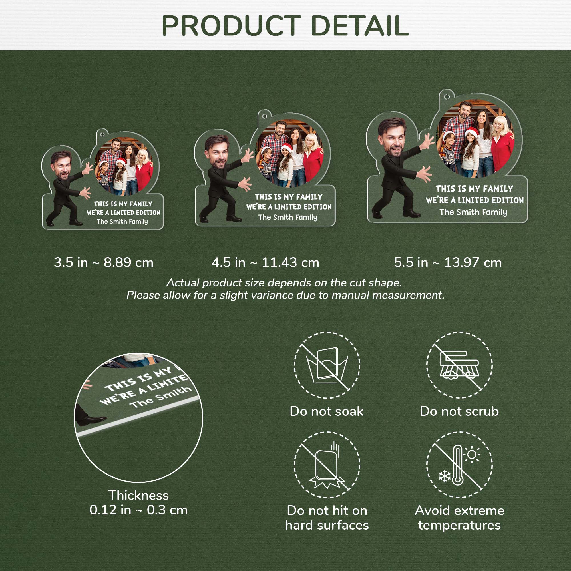 6491OUS2 custom acrylic photo ornaments funny family christmas gifts_ 6491O8VZI