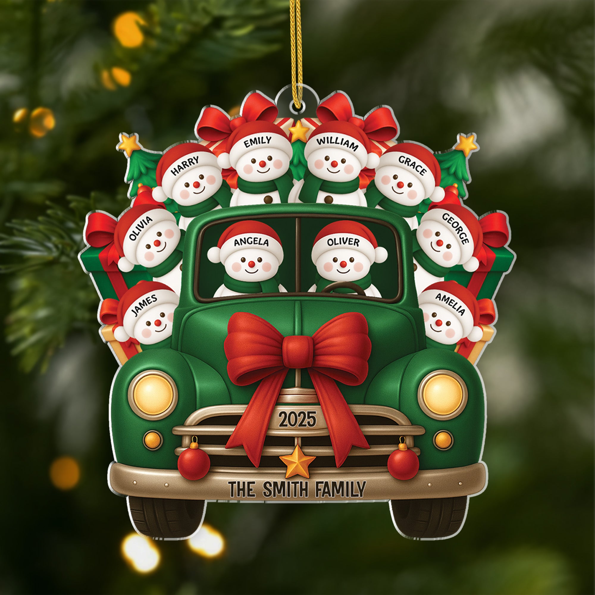 6492OUS1 acrylic family christmas ornaments personalized gifts for family 6492O8PMI