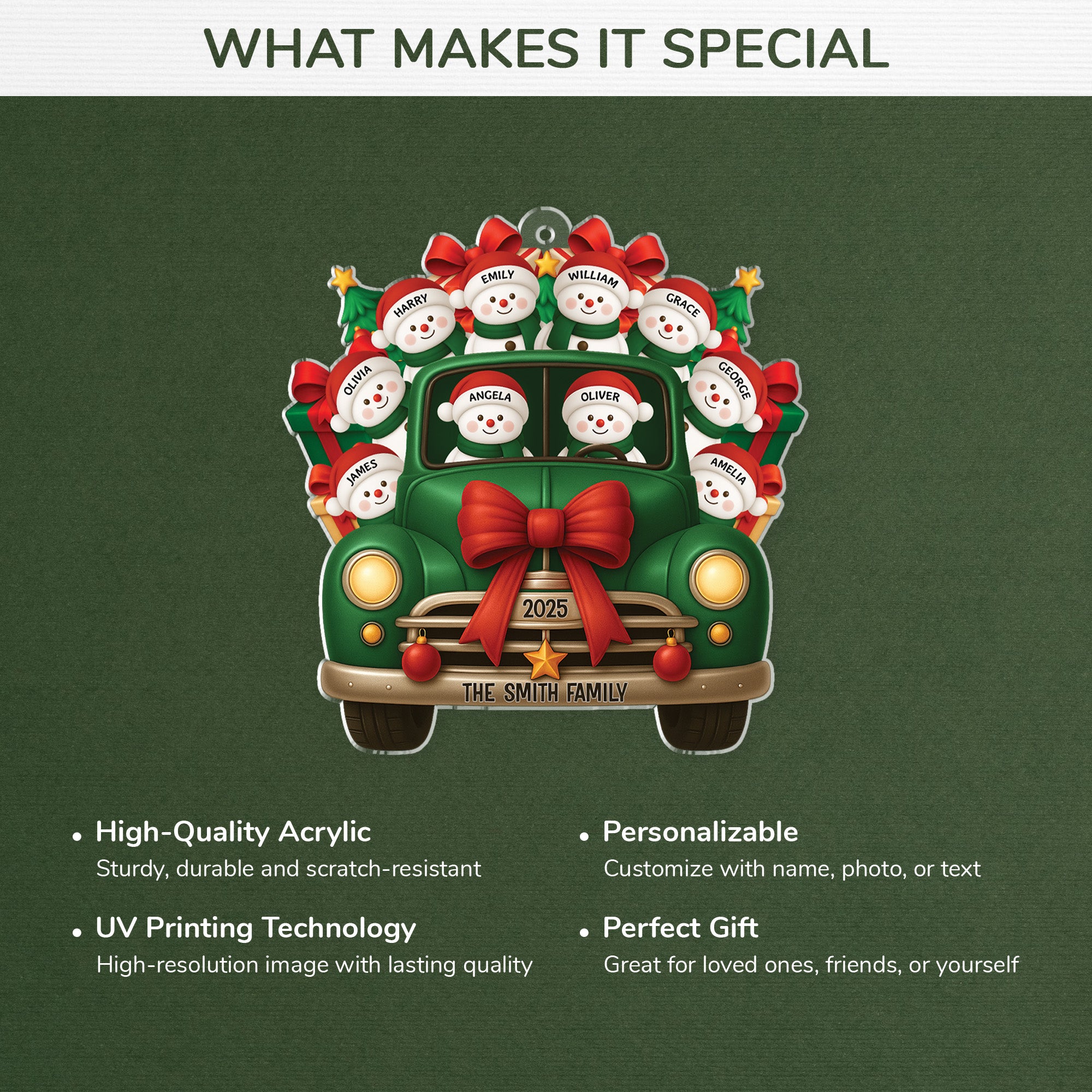 6492OUS4 acrylic family christmas ornaments personalized gifts for family 6492O8PMI