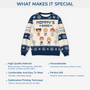 6498WUS5 custom ugly christmas sweater gifts for mom dad 6498WKP5A