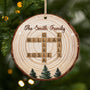 6502OUS1 custom 1 layered wooden christmas ornament family crossword puzzle gift 6502O3TTI