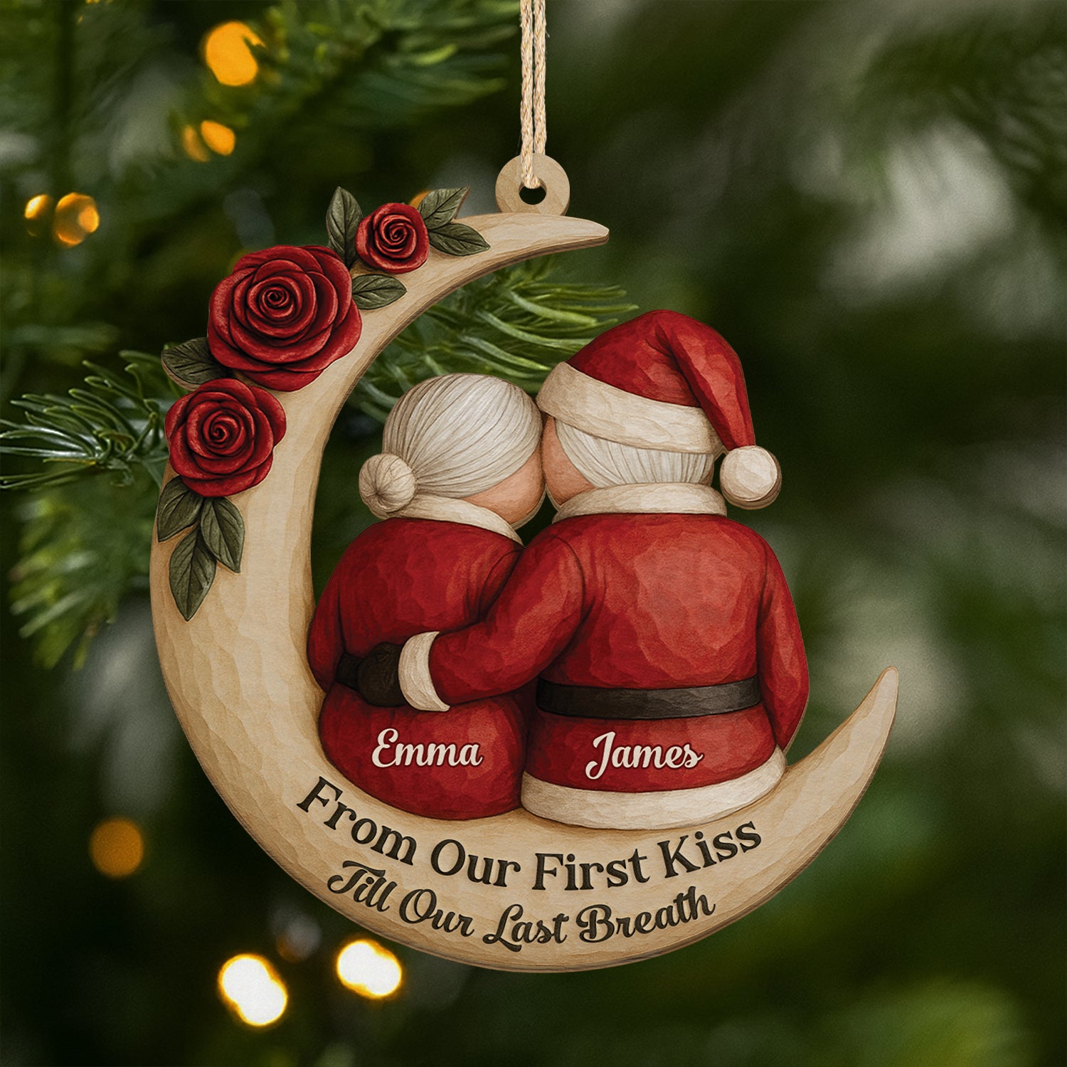6512OUS1 3d printing effect 1 layered wood santa claus ornaments custom couples christmas gifts 6512O3LZG_1