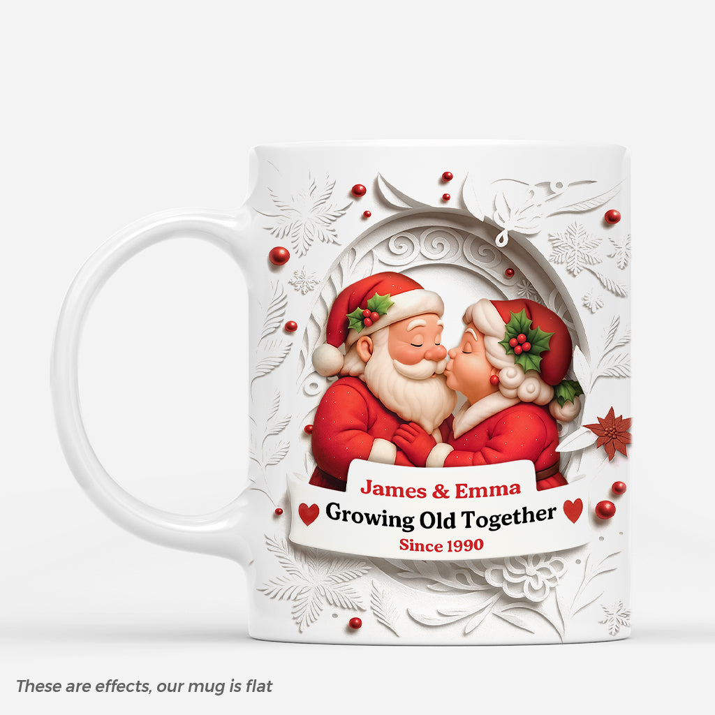 6517MUS1 3d printing effect mr and mrs claus mugs_ custom christmas gifts for couples 6517MKVNG