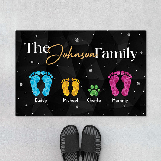 6521DUS1 family footprint doormat personalized gift for family 6521D3KMI_ae459a5f 8321 4ff9 8407 d32c32019898