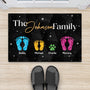 6521DUS2 family footprint doormat personalized gift for family 6521D3KMI