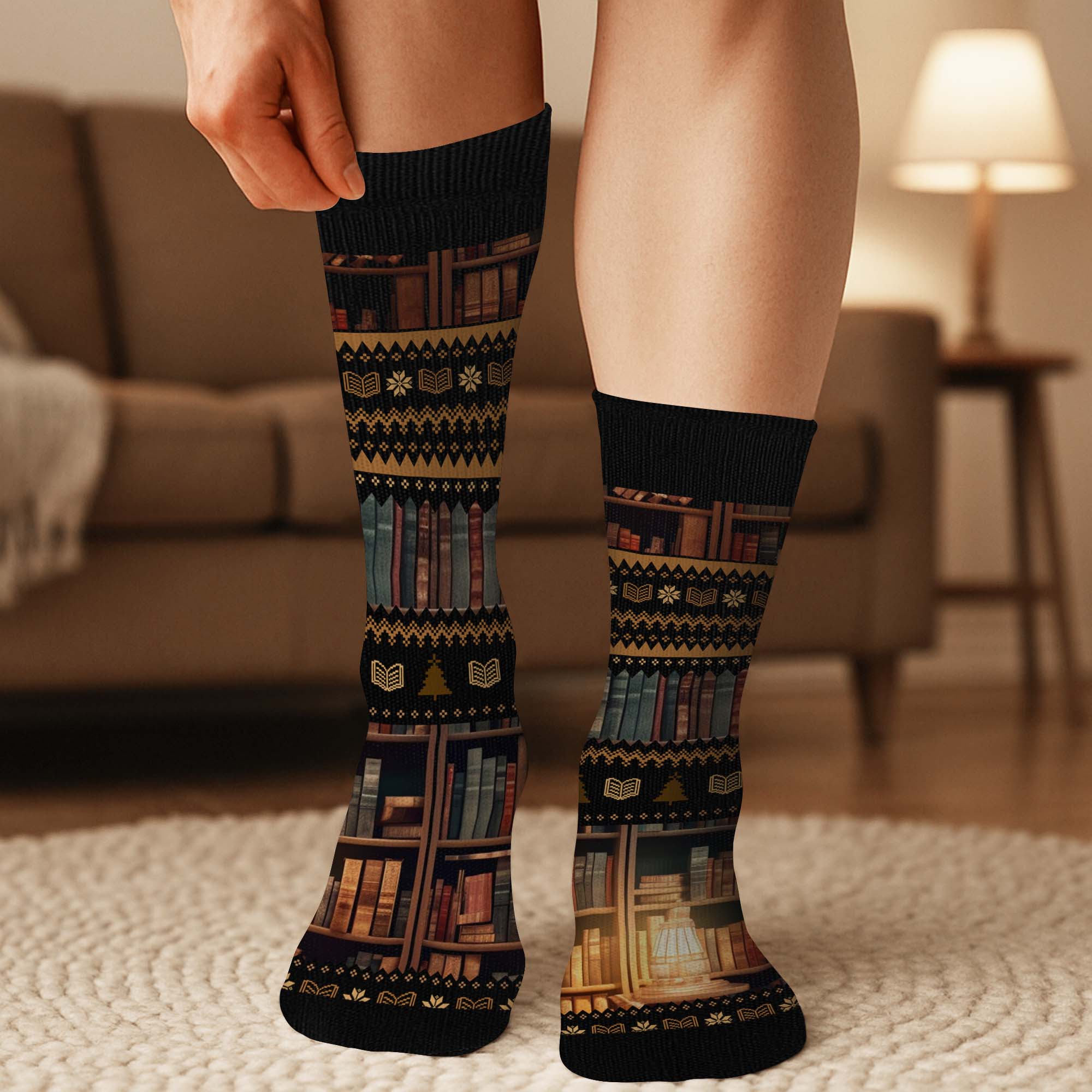 6530JUS3 personalized reading socks gifts for book lovers women 6530JKZ5A