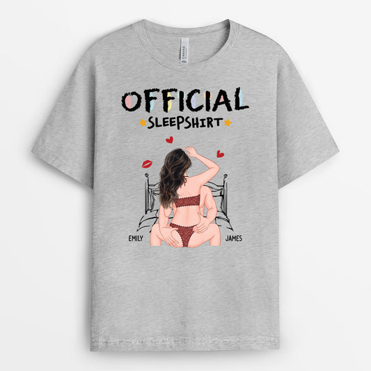 6535AUS2 personalized official sleep shirt matching shirts for couples 6535AKZ5G