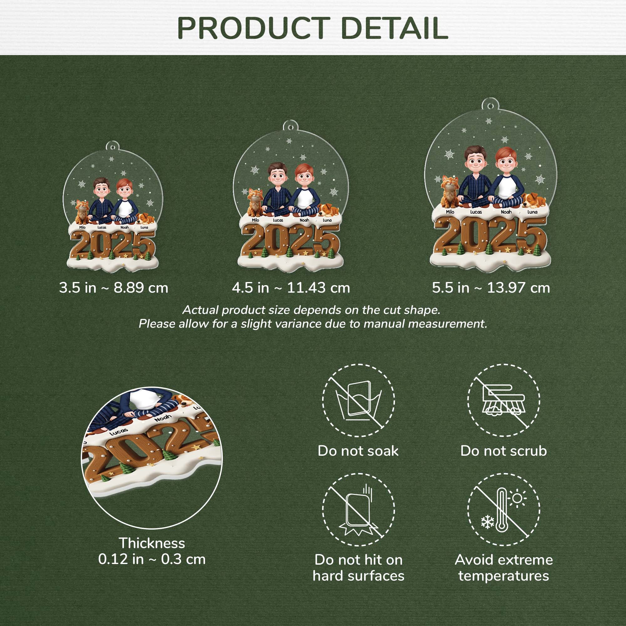 6539OUS3 3d printing effect acrylic couple with pets ornaments_ custom family christmas gifts 6539O8QTG