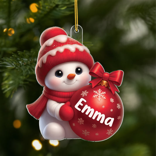 6543OUS1 3d printing effect custom acrylic snowman ornaments christmas gifts for kids 6543OKZCK