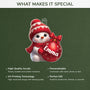 6543OUS4 3d printing effect custom acrylic snowman ornaments christmas gifts for kids 6543OKZCK