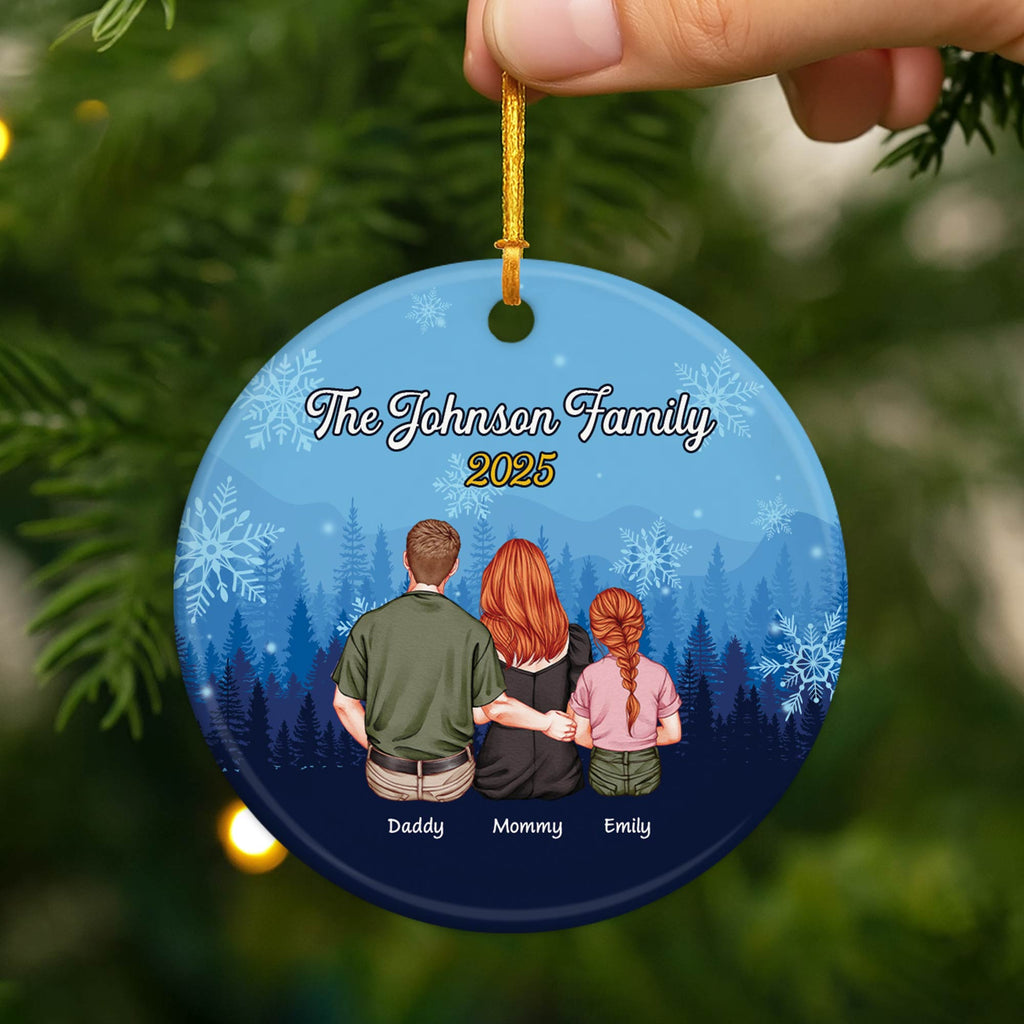 6545OUS2 ceramic family christmas ornaments custom gifts for couples with pet 6545O6ZAI