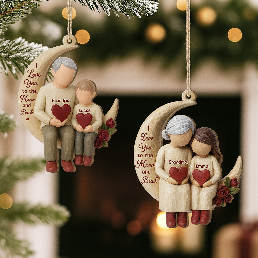 6550OUS1 3d printing effect custom 1 layered wooden ornaments christmas gifts for grandma grandpa 6550O6LZB_2