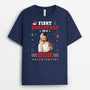 6552AUS2 personalized christmas shirt_s first christmas as a dad mom 6552A6TAA
