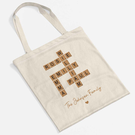 6560BUS1 crossword tote bag with names custom gifts for the whole family 6560bcvai_2