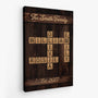 6565CUS2 family name crossword wall art personalized family gifts 6565C8ZZI