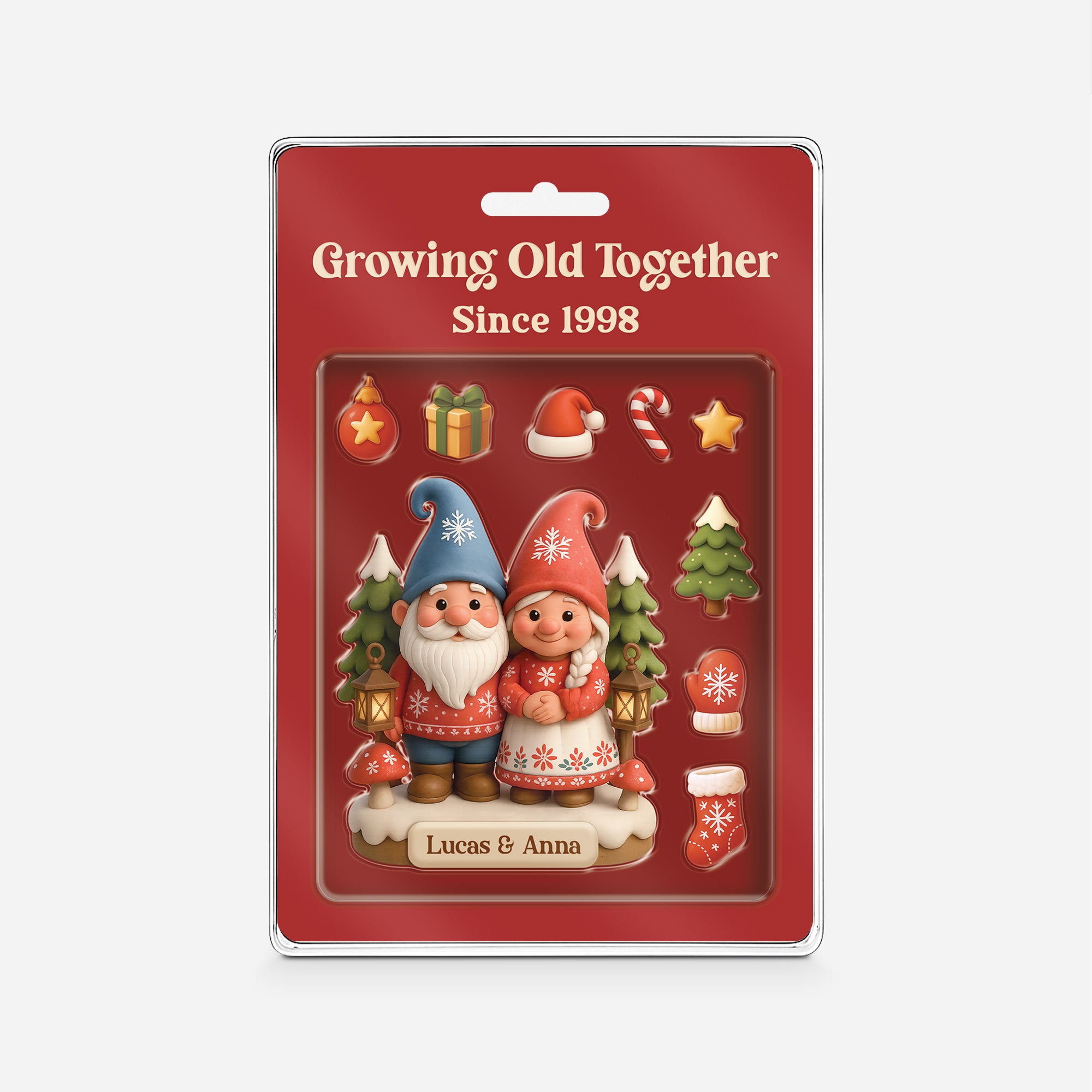 6566RUS1 custom acrylic plaques couples christmas gifts growing old together since 6566RKVZG