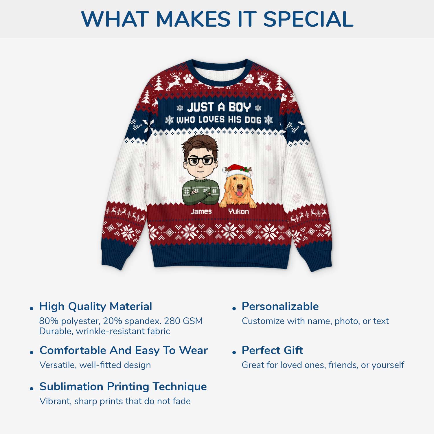 6567WUS5 ugly christmas sweater with dog_ custom gifts for dog lovers 6567WTVNC