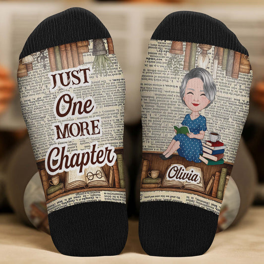 6582JUS2 just a girl who loves books socks personalized gifts for readers 6582JKZ5A