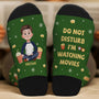 6584JUS2 do not disturb im watching movies socks custom gifts for cinema lovers 6584J8QMA