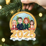 6597OUS2 3d printing effect personalized acrylic family christmas ornaments with pets_ 6597OTYCI