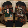 6607JUS2 personalized socks for book lovers just a girl who love books 6607J3QTA