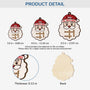 6609OUS3 custom 1 layered wooden santa christmas ornaments crossword gifts for family 6609OTPMI