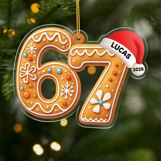 6611OUS1 acrylic six seven ornament custom christmas gifts for teens 6611O3VZA