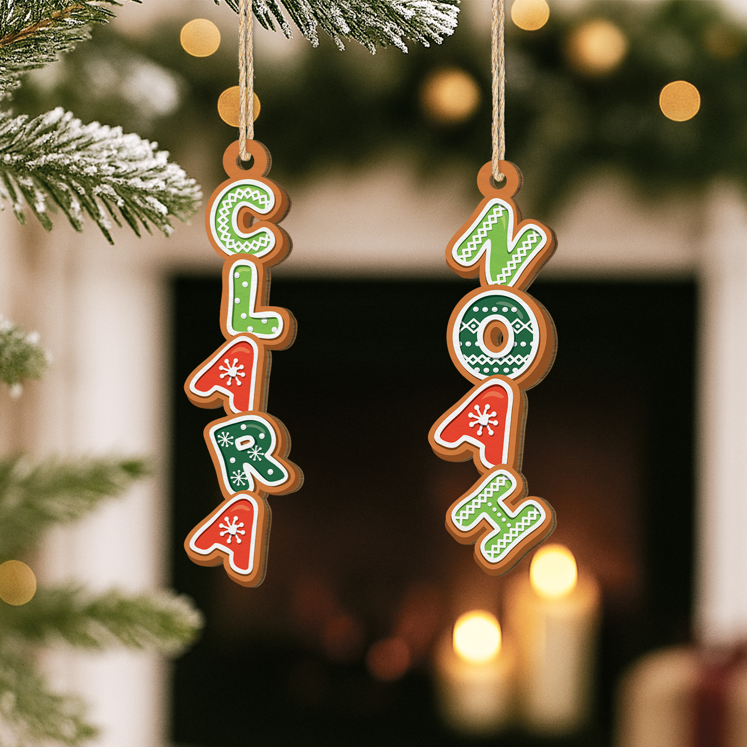 6615OUS3 3d printing effect 1 layered wooden letter ornaments custom christmas gifts_ 6615O8H5A