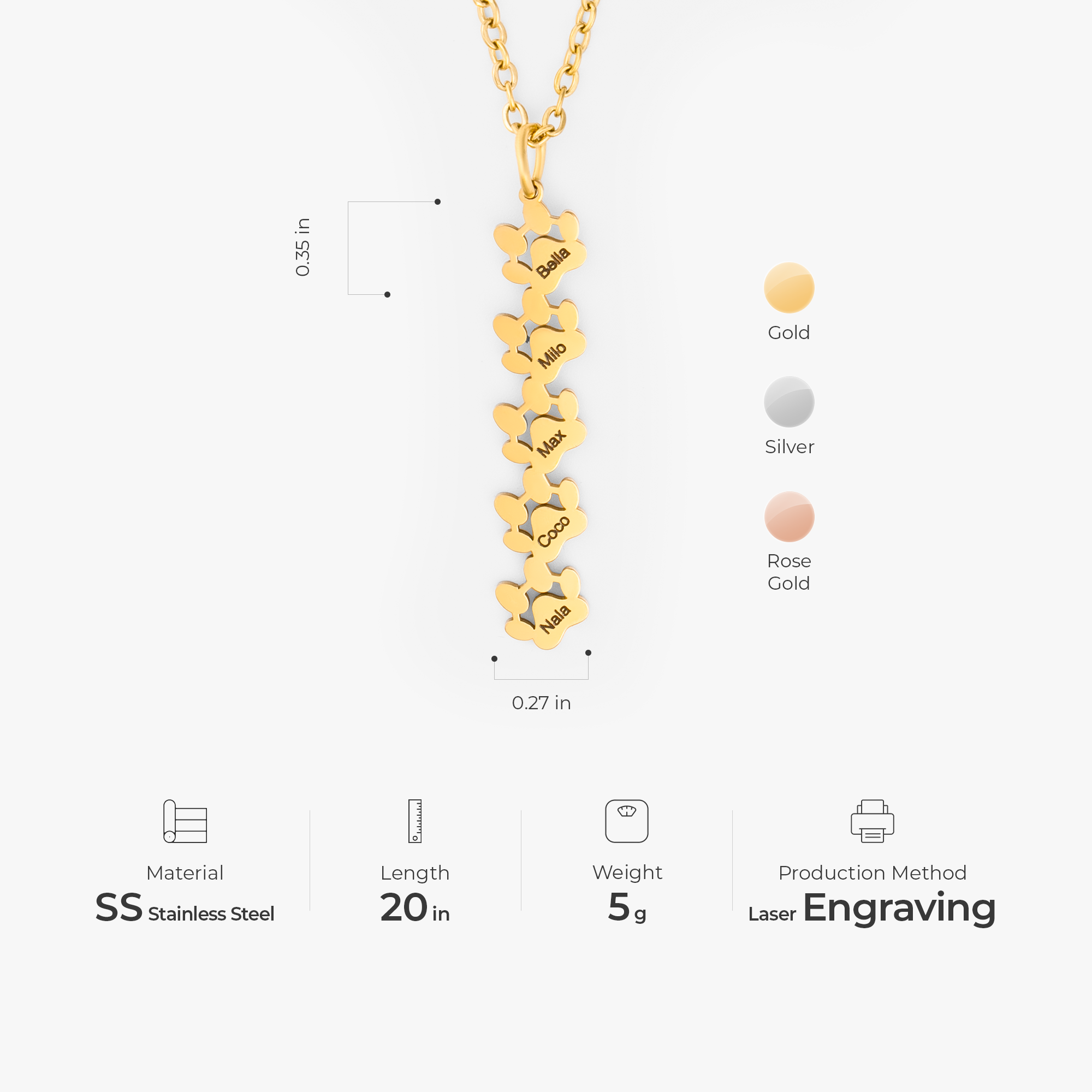 6621JUS1 paw print necklace with name_ personalized gifts for pet lovers 6621J0L5A_3