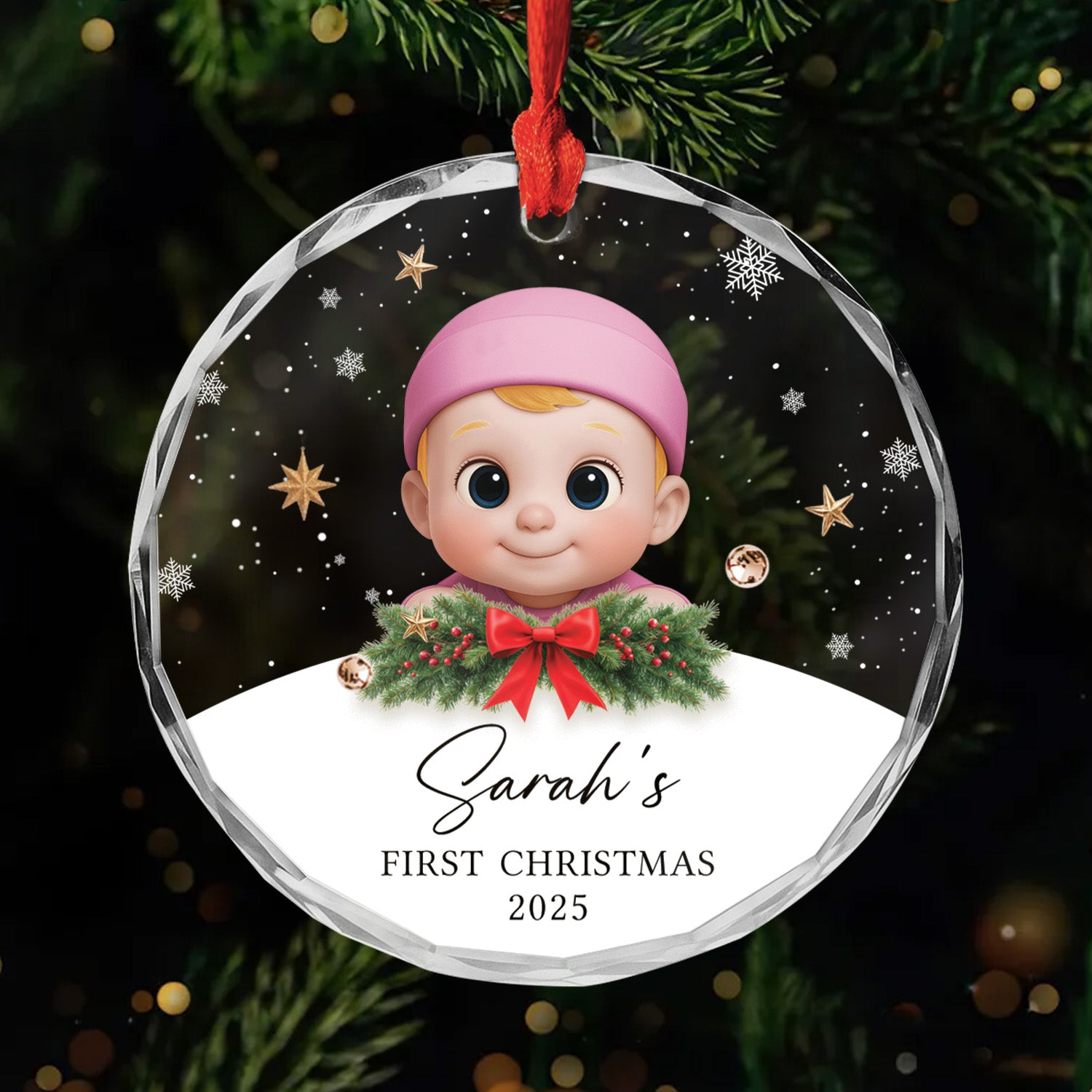 6628OUS1 glass baby first christmas ornament personalized newborn gifts 6628O6Q5K