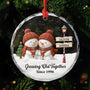 6633OUS1 glass snowman ornament_ personalized couples gift for christmas 6633O3P5G