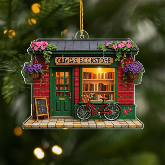 6634OUS1 3d printing effect acrylic bookstore ornament_ custom christmas gifts for book lovers 6634O