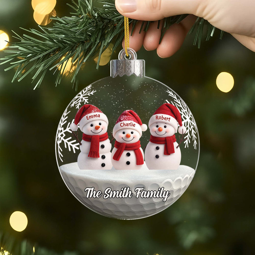 6636OUS1 acrylic snowman family ornament_ custom christmas gifts 6636O3L5I_2