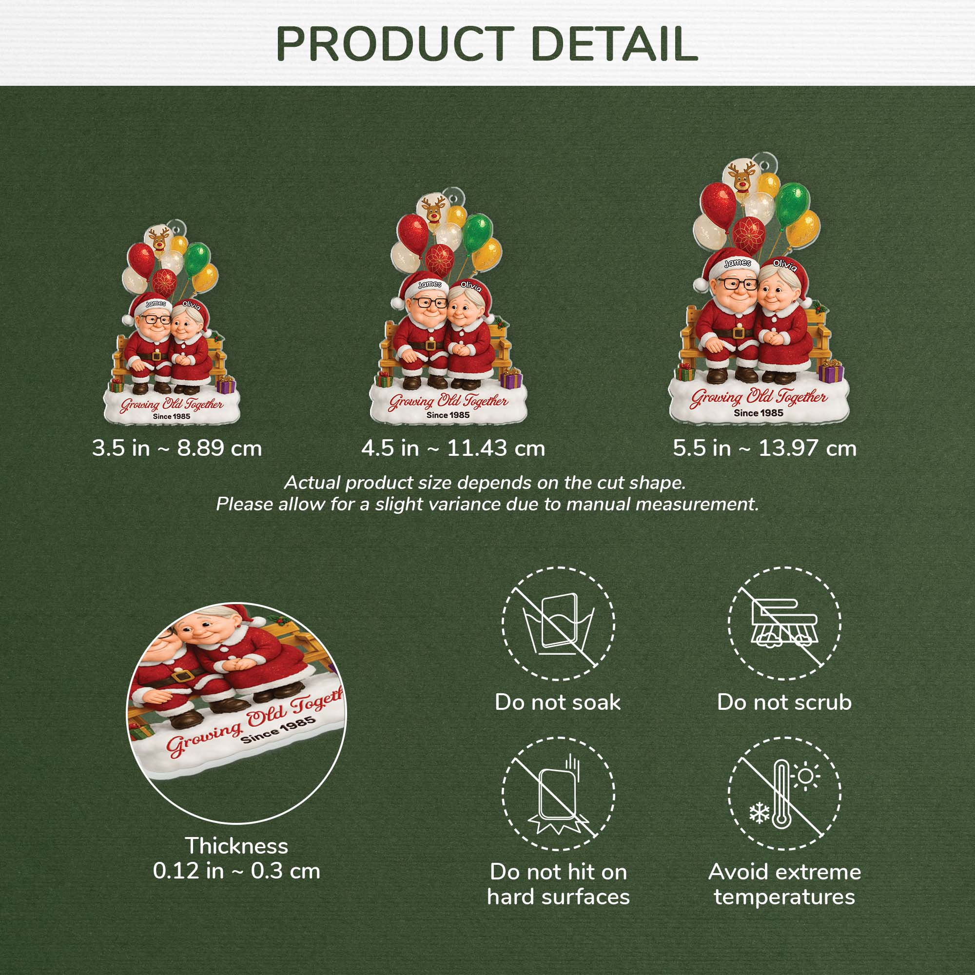 6640OUS3 3d printing effect acrylic mr and mrs claus ornaments_ custom couples christmas gifts 6640O