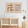 6648CUS3 family a little bit of crazy wall art custom family crossword canvas 6648C8QCI