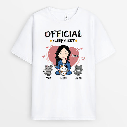 6649AUS1 official sleep shirt personalized cat shirts for women 6649AKV5D