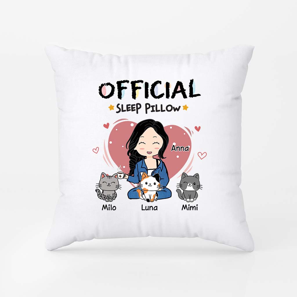 6649PUS1 official sleep pillow personalized cat gifts for women 6649PKV5D
