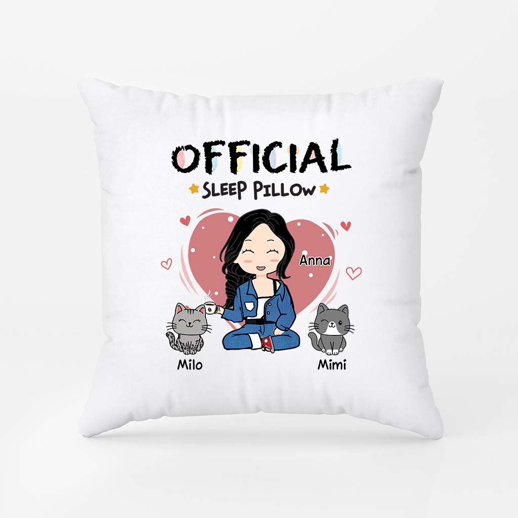 6649PUS2 official sleep pillow personalized cat gifts for women 6649PKV5D