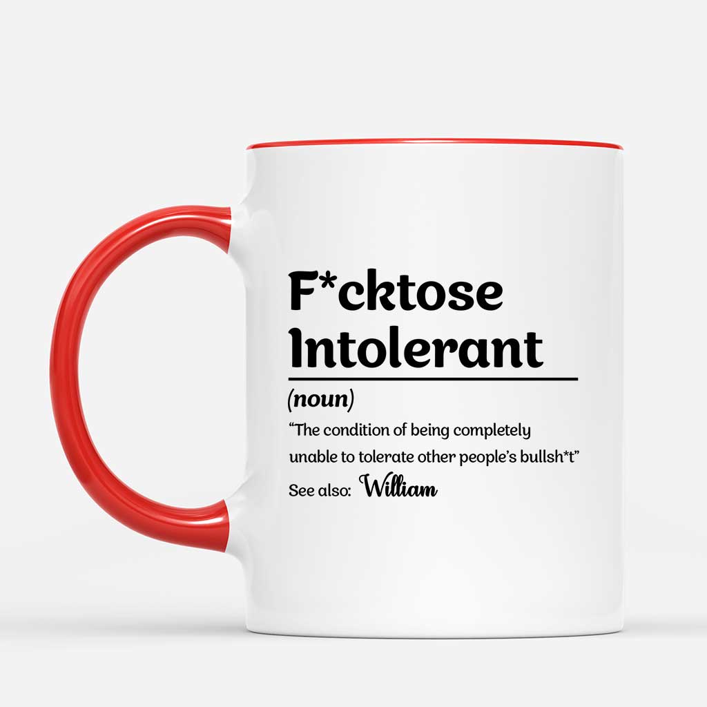 6653MUS2 fucktose intolerant mug funny personalized gifts for him her 6653MKVWA