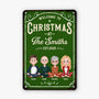 6654EUS2 metal christmas welcome sign_s custom gifts for family with dog cat 6654E8ZMI