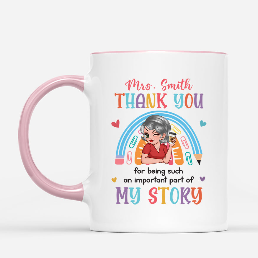 6656MUS2 personalized christmas mugs thank you gifts for female teachers 6656MKTMT