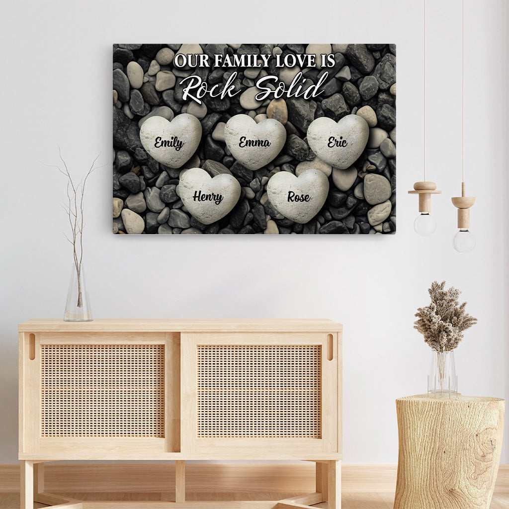 6661CUS1 our family love is rock solid canvas personalized family gifts 6661C8LAI_3