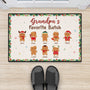 6663DUS2 gingerbread christmas doormat custom gifts for grandma grandpa 6663DKYMA