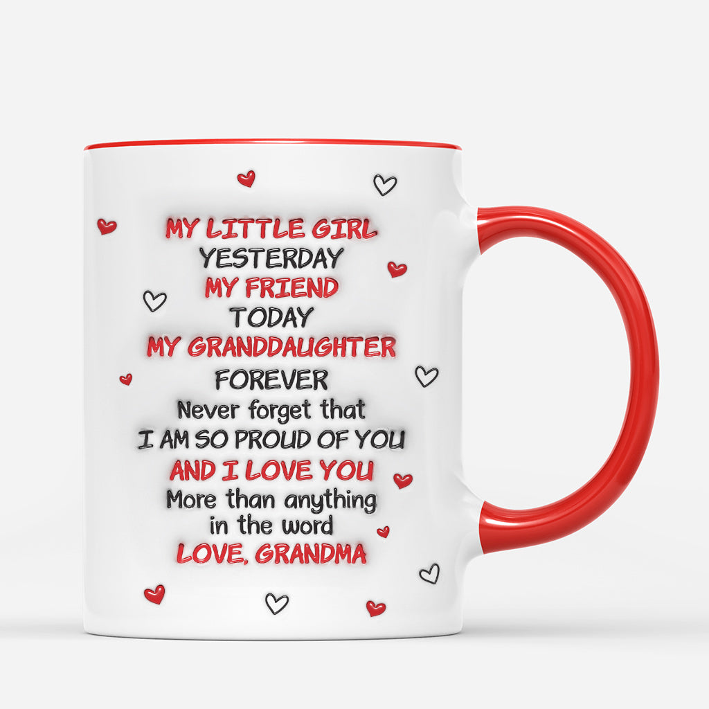 6666MUS1 to my granddaughter mug personalized granddaughter gifts from grandma grandpa 6666MTLAB_3