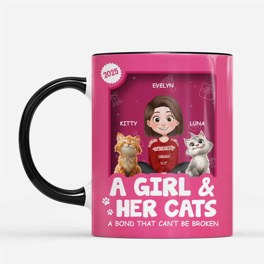 6669MUS2 3d printing effect cat dad mug custom christmas gifts for cat lovers 6669MKQ5D