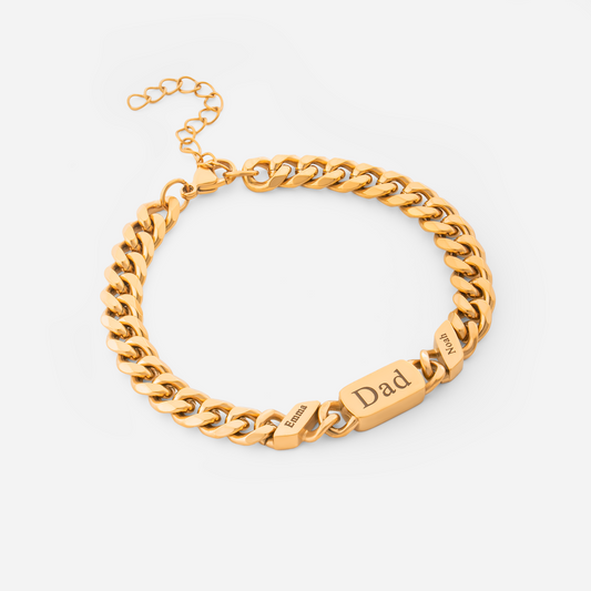 6677JUS1 personalized name plate bracelet_ mens cuban link bracelet_ 6677J0V5B