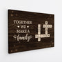 6685CUS2 custom family name crossword wall art_ together we make a family canvas 6685C8VMI