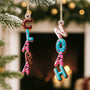 6689OUS2 3d effect donut letter ornament custom 1 layered wooden xmas ornaments 6689O8VZA