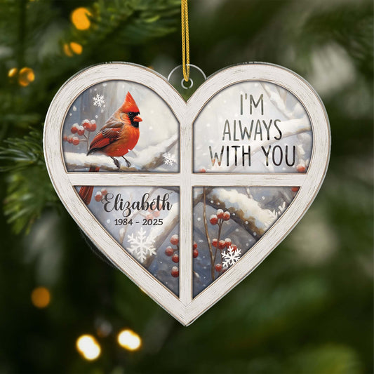 6698OUS1 acrylic cardinal memorial ornament_ personalized remembrance gifts_ 6698O8ZAA